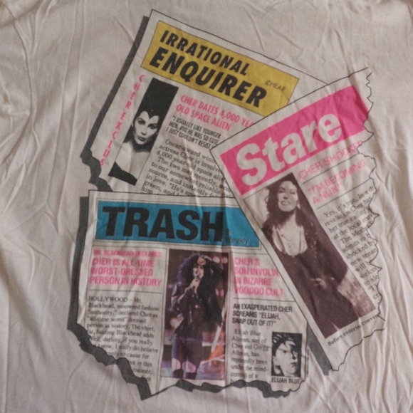 Hanes Tops - Cher!!! Very RARE Vintage 1990 Cher Tour Shirt.  NEVER worn, very sought after!